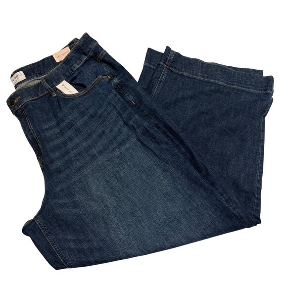 Lane Bryant Denim - NWT Lane Bryant Signature Fit Wide Leg Womens Plus Sz 24 Dark Wash Denim Jeans